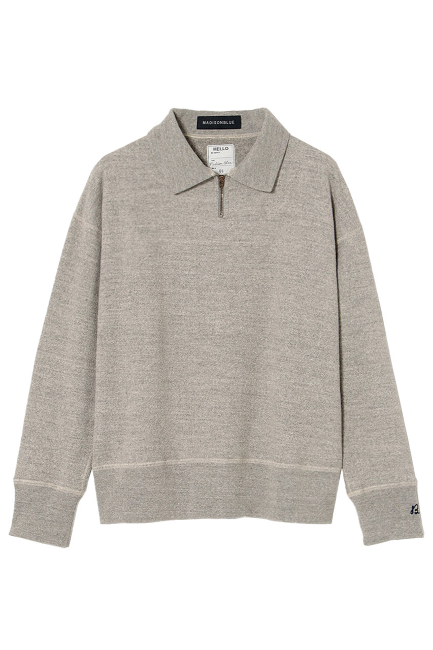 MADISONBLUE(マディソンブルー)｜HALF ZIPUP SWEAT ハーフジップアップ