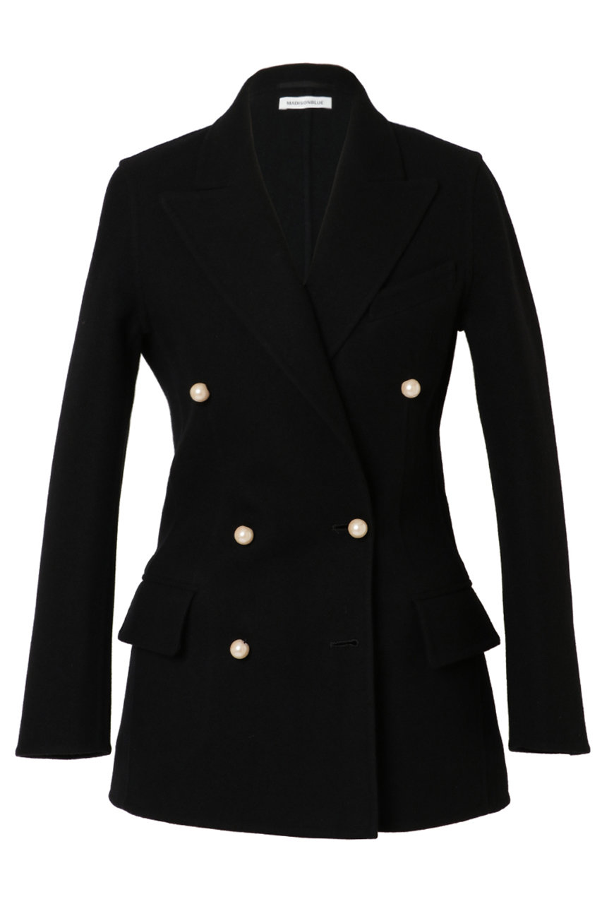 マディソンブルー/MADISONBLUEのREVER PEARL GARBO JACKET リバーパールガルボジャケット(ブラック/MB999-1106)