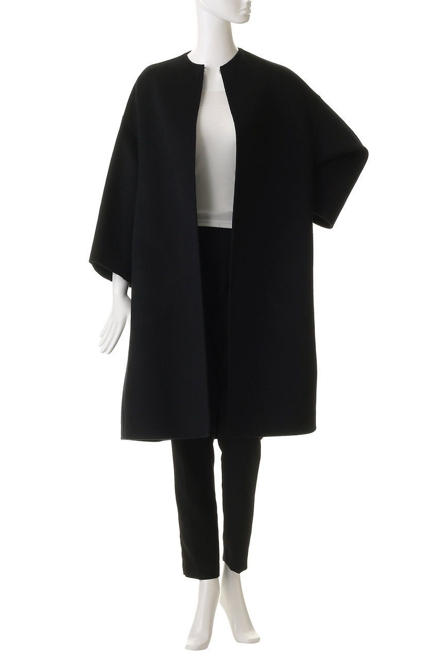 専用品マディソンブルー ボトルネックビーバーコート ウール ブラック MADISONBLUE(マディソンブルー)｜BOTTLE NECK DROP CT BEAVER ボトル