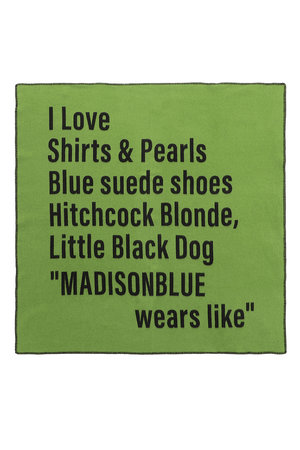 マディソンブルー/MADISONBLUEの【UNISEX】MESSAGE BLANKET メッセージブランケット(140100/140104)