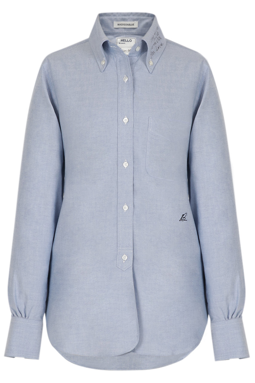 マディソンブルー/MADISONBLUEのMADISON L/S SHIRT MESSAGE ロングスリーブシャツ(サックス/MB999-5009)