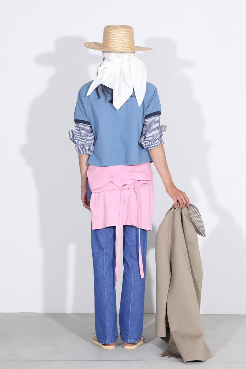 MADISONBLUE(マディソンブルー)｜CENTER CREASE FLARE PANTS DENIM