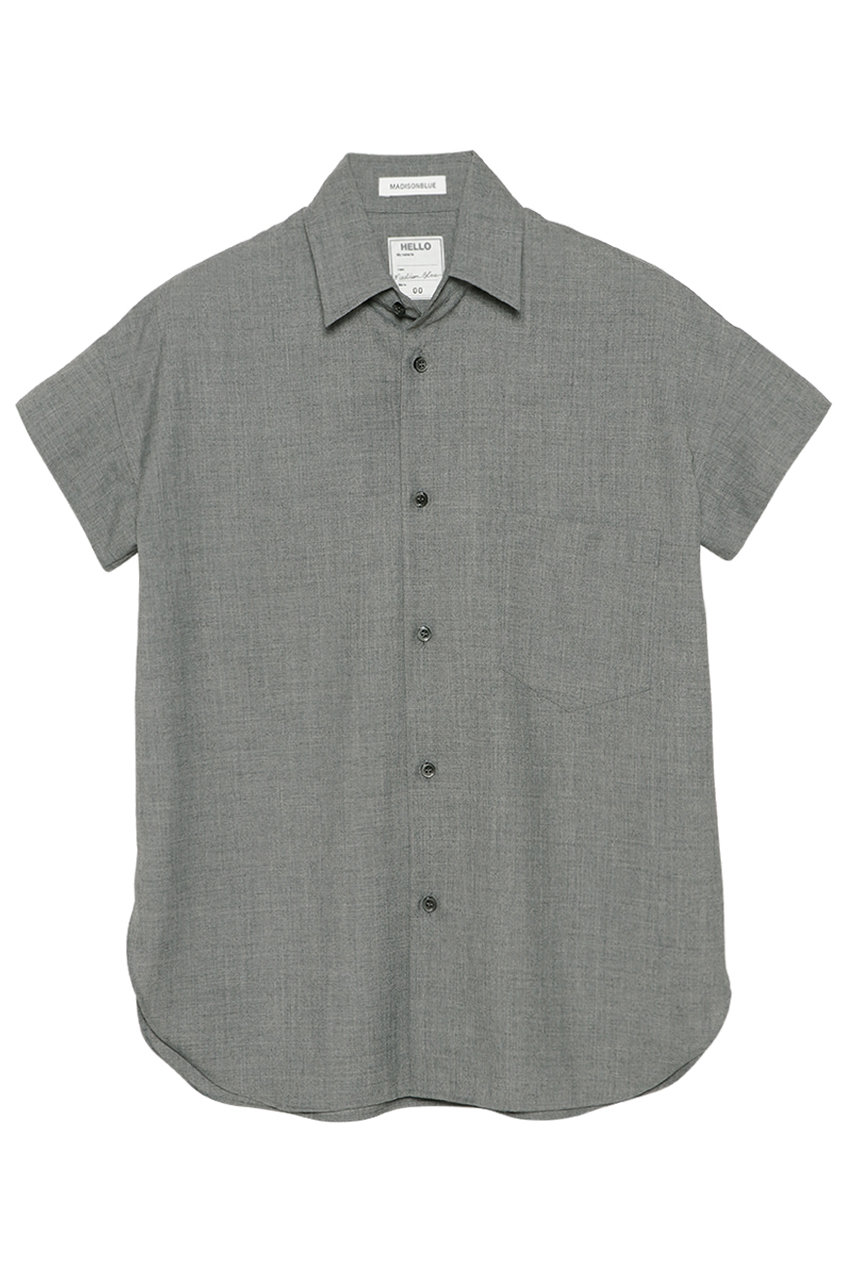 マディソンブルー/MADISONBLUEの【予約販売】J.BRADLEY NARROW H/S SHIRT PE/W ナローシャツ(グレー/MB261-5003)