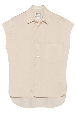 マディソンブルー/MADISONBLUEの【予約販売】J.BRADLEY SLEEVELESS SHIRT SATIN サテンスリーブレスシャツ(110400/110402)