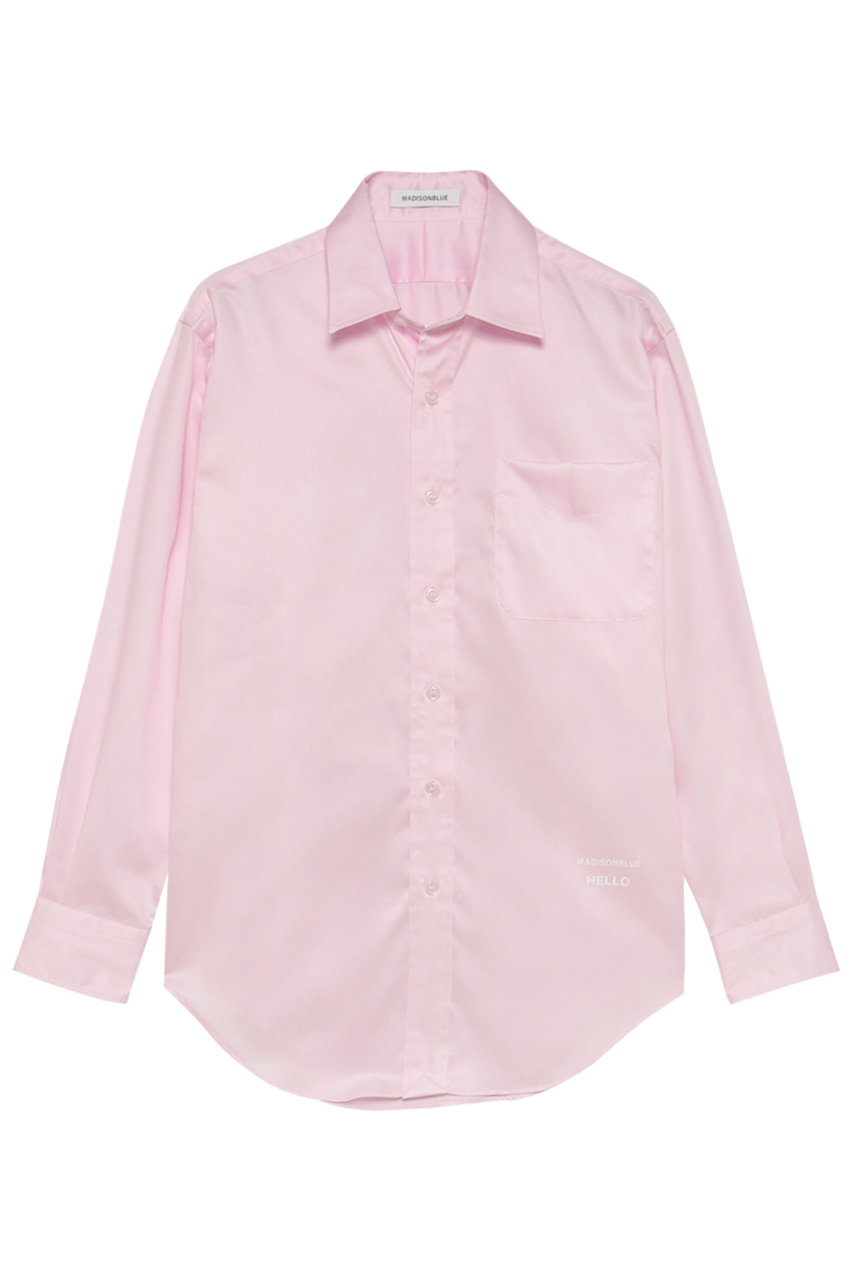 マディソンブルー/MADISONBLUEの【予約販売】TRANE L/S SHIRT SATIN サテンロングスリーブシャツ(ピンク/MB261-5006)