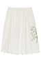 【予約販売】GATHER SKIRT MUGEUET C/LI ギャザースカート マディソンブルー/MADISONBLUE ホワイト