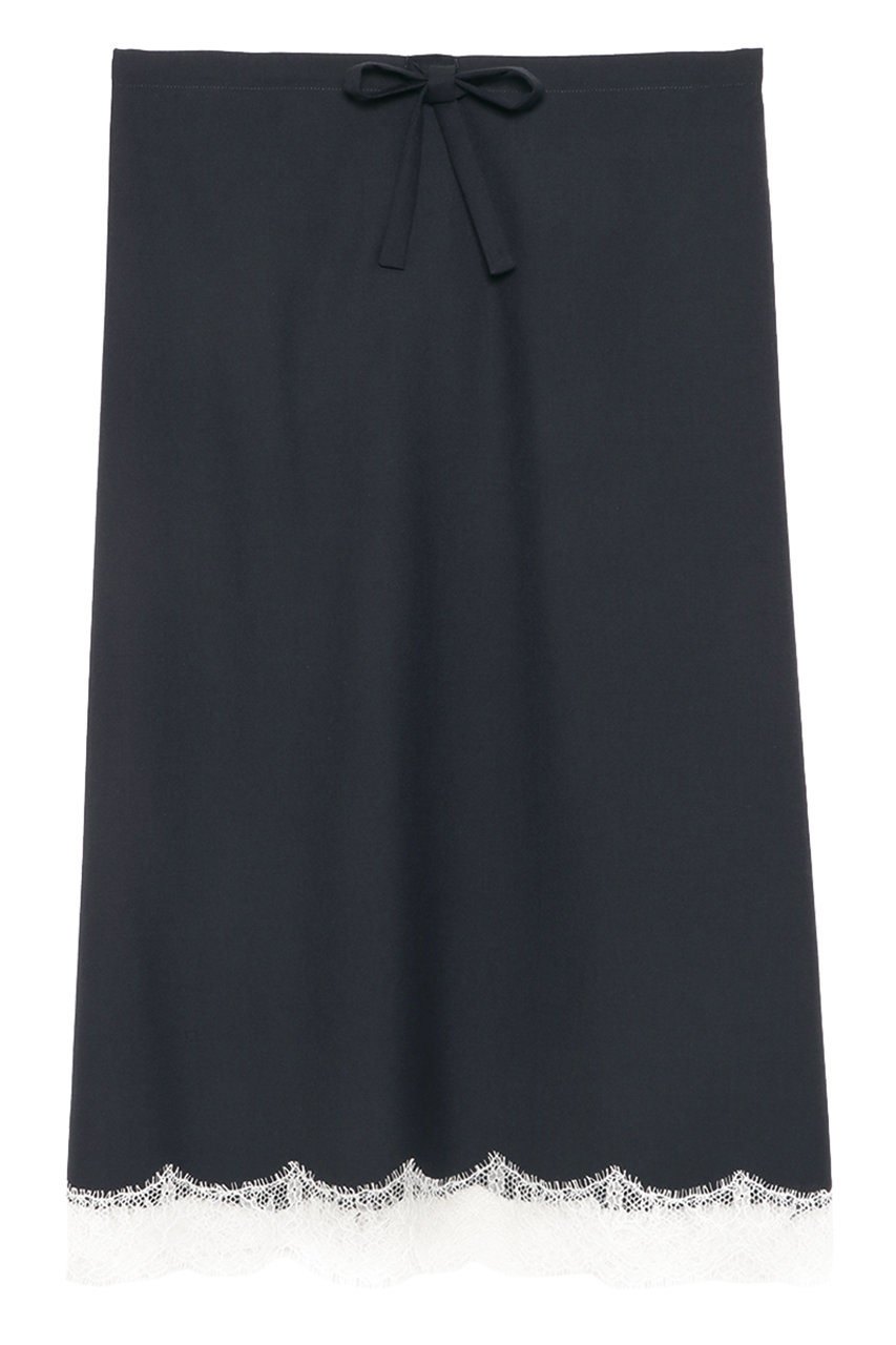 マディソンブルー/MADISONBLUEの【予約販売】MIDDLE SKIRT LACE PE/W レースミドルスカート(ネイビー/MB261-6004)