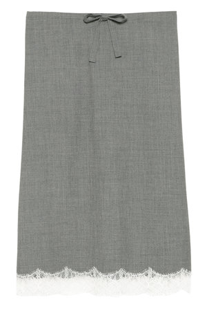 マディソンブルー/MADISONBLUEの【予約販売】MIDDLE SKIRT LACE PE/W レースミドルスカート(110700/110702)