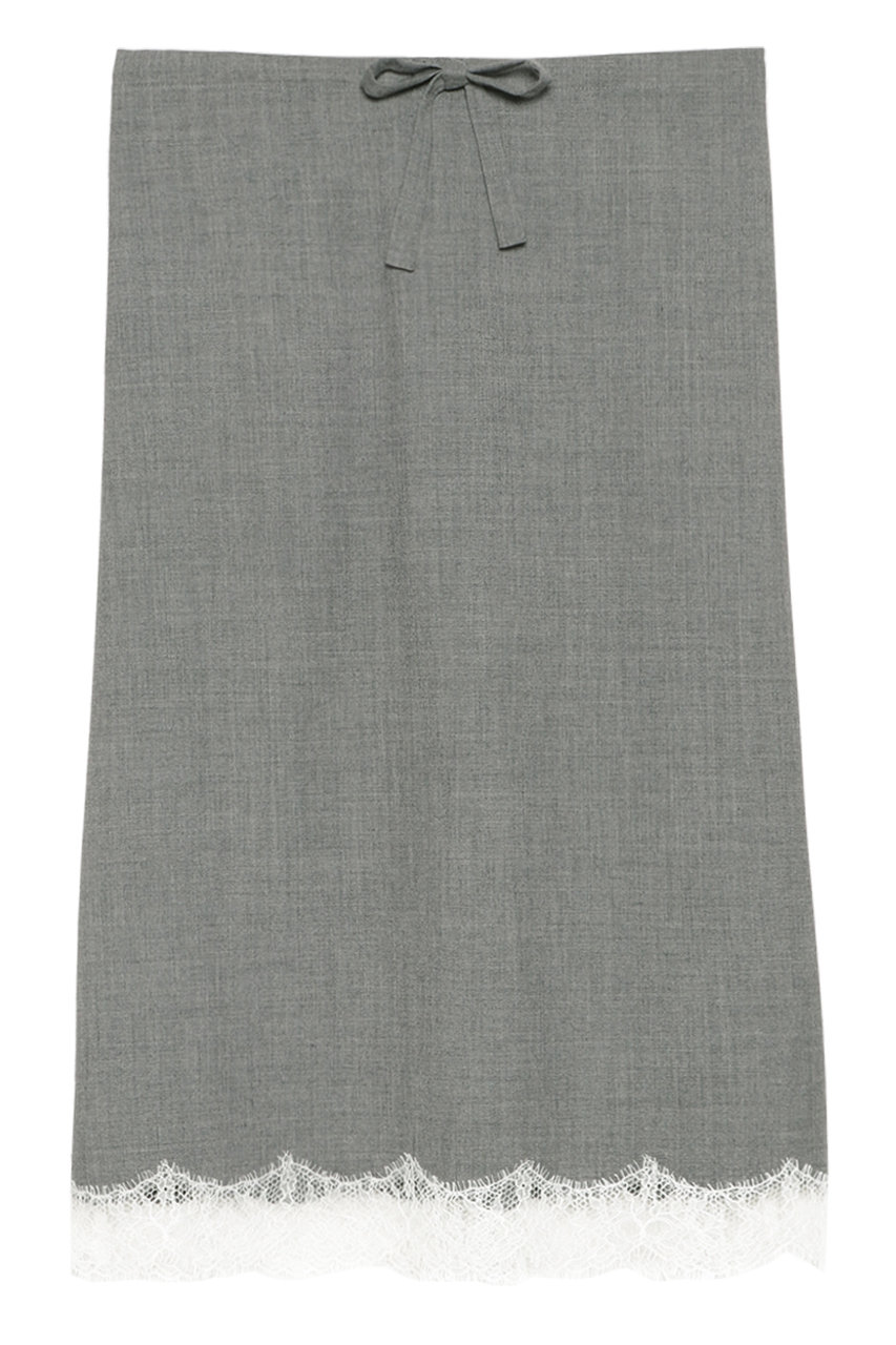 マディソンブルー/MADISONBLUEの【予約販売】MIDDLE SKIRT LACE PE/W レースミドルスカート(グレー/MB261-6004)