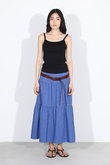 TIERED SKIRT DENIM デニムティアードスカート