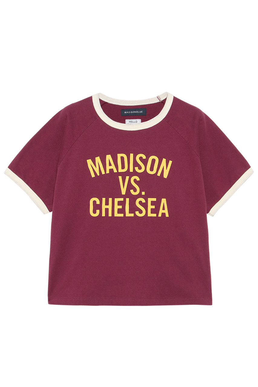 マディソンブルー/MADISONBLUEの【予約販売】H/S RINGER TEE リンガーTシャツ(ボルドー/MB261-7015)