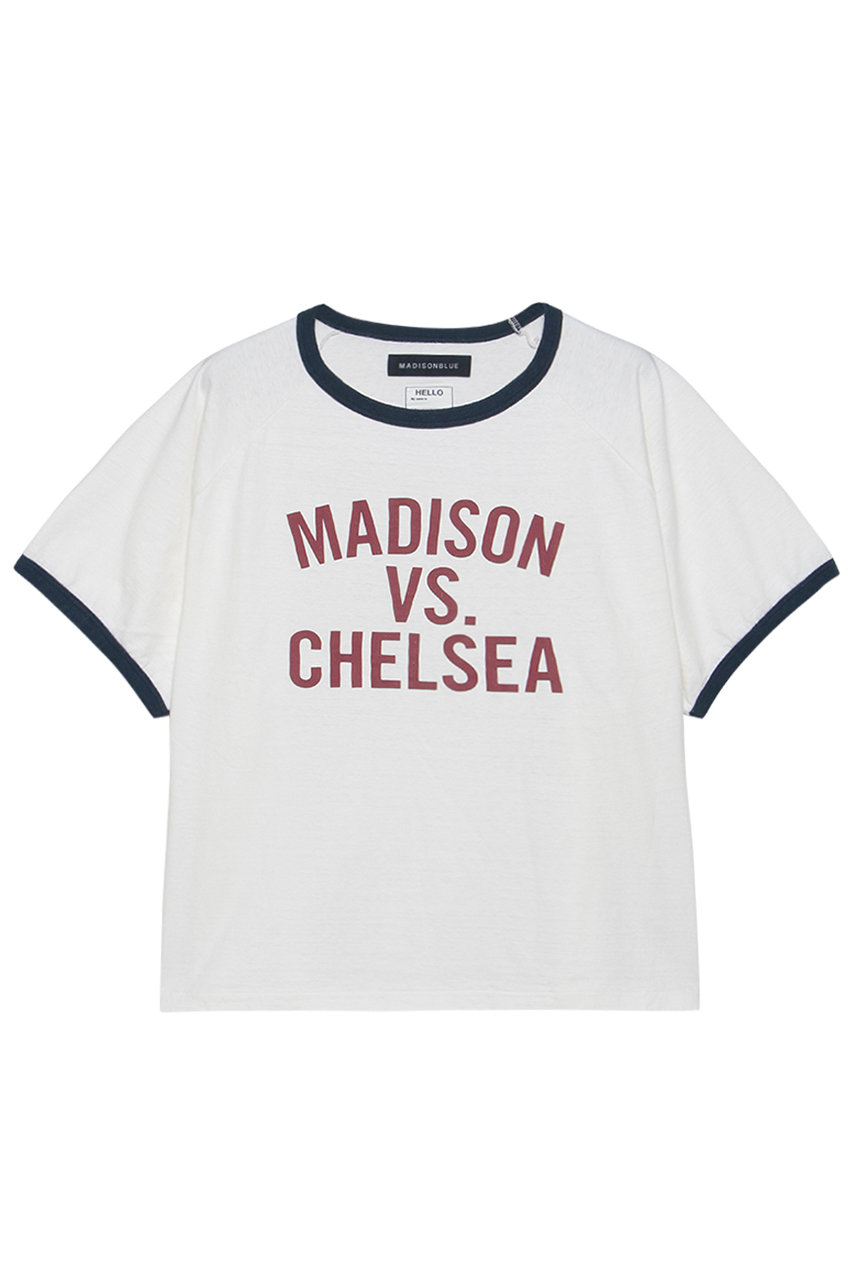 マディソンブルー/MADISONBLUEの【予約販売】H/S RINGER TEE リンガーTシャツ(ホワイト/MB261-7015)