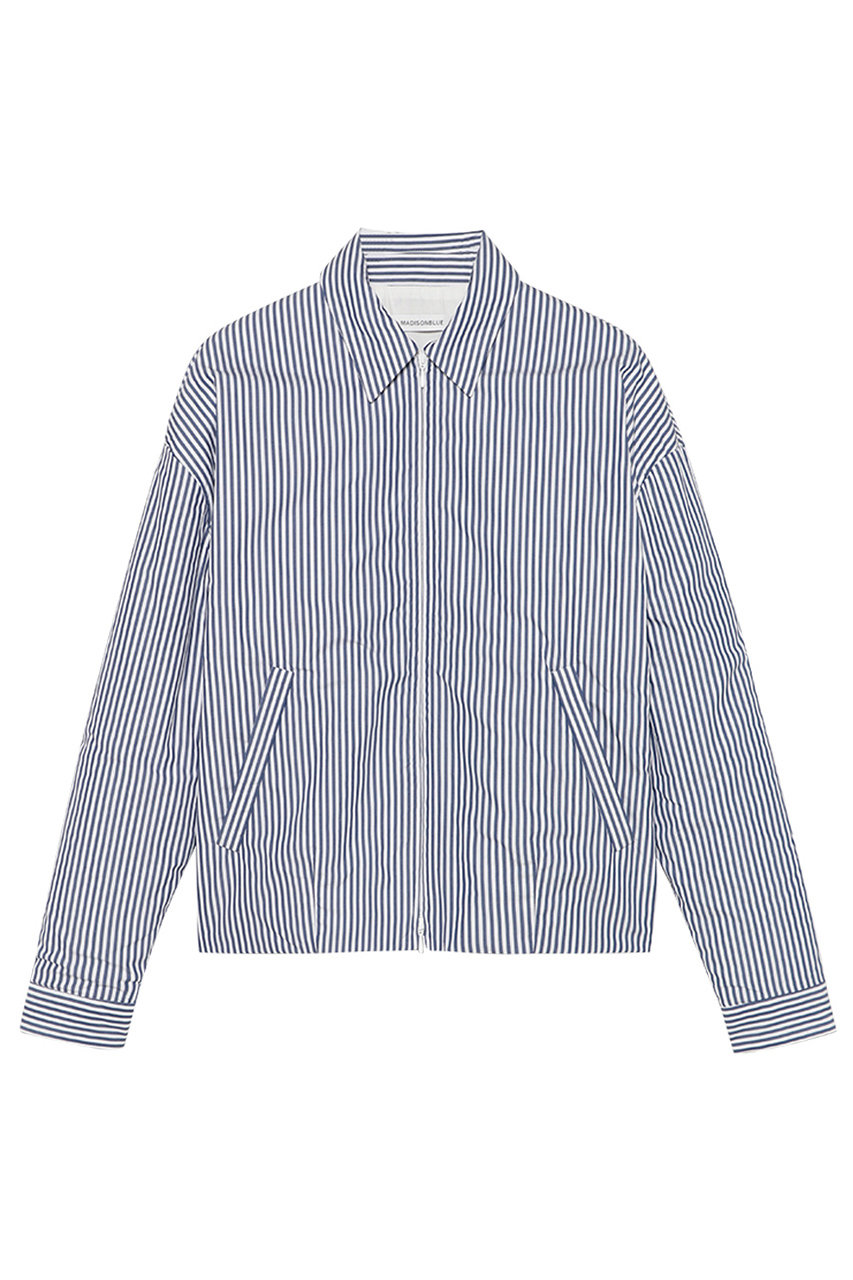 マディソンブルー/MADISONBLUEの【予約販売】PADDED DEAN JK STRIPE パデッドデニムジャケット(ブルー/MB261-1006)