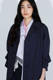 SOUTIEN COLLAR COAT W/M ステンカラーコート マディソンブルー/MADISONBLUE