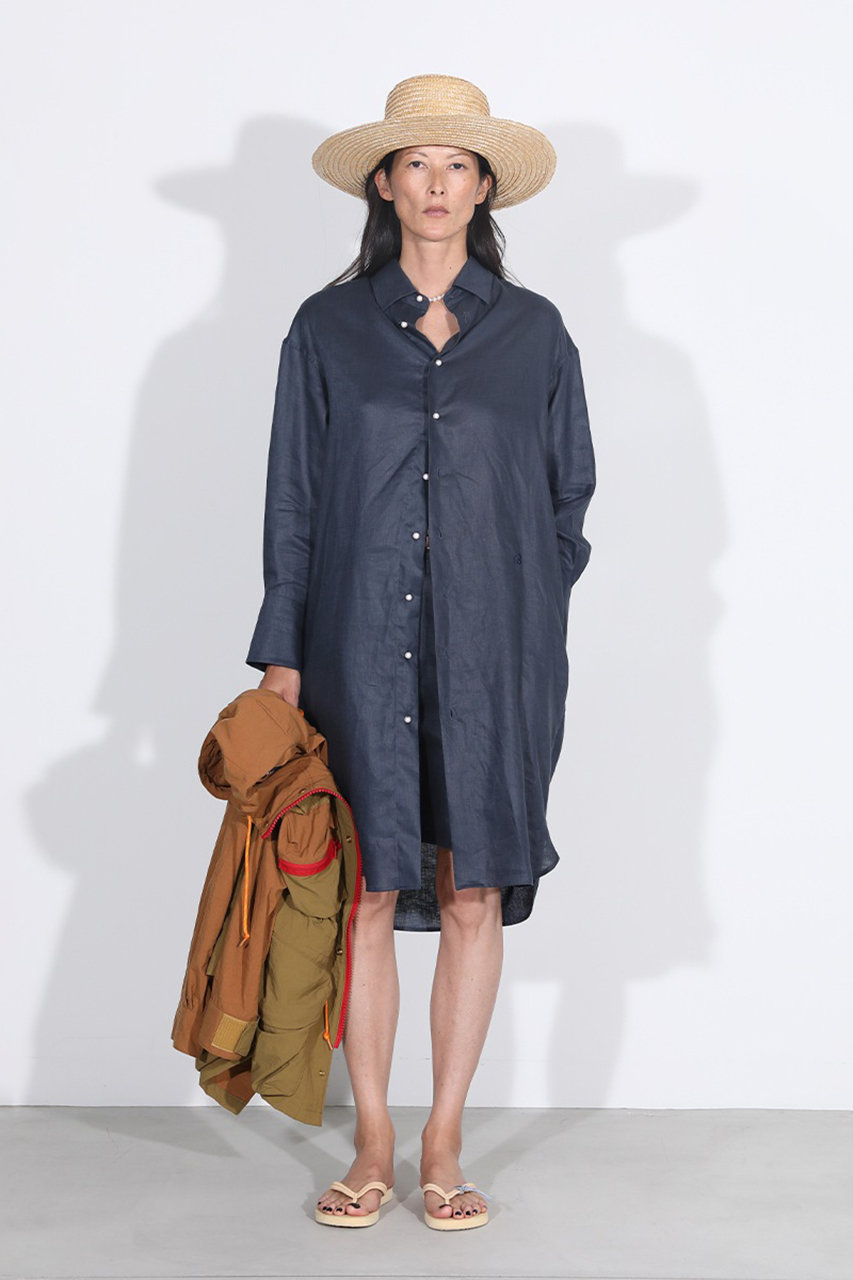 最終お値下げ　マディソンブルー リネン　ワンピース　シャツ MADISONBLUE(マディソンブルー)｜OVERSIZED SPLIT TUCK OP LINEN