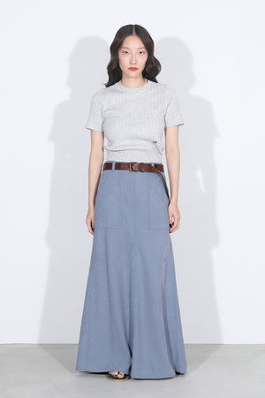 マディソンブルー/MADISONBLUEの【予約販売】FATIGUE PANEL FLARE LONG SK L.oz BS ファティーグロングスカート(110700/110703)