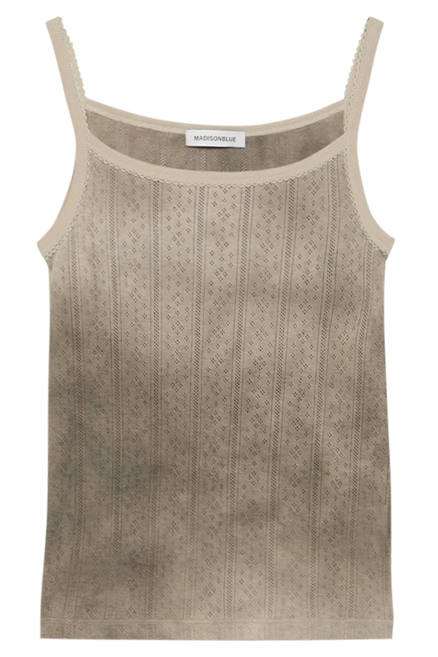 マディソンブルー/MADISONBLUEの【予約販売】EMBROIDERED TRIM CAMISOLE TIE-DYE タイダイキャミソール(モカ/xxxMB261-7017)