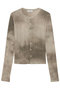 【予約販売】EMBROIDERED COLLAR CARDIGAN TIE-DYE タイダイカーディガン マディソンブルー/MADISONBLUE モカ