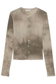 EMBROIDERED COLLAR CARDIGAN TIE-DYE タイダイカーディガン