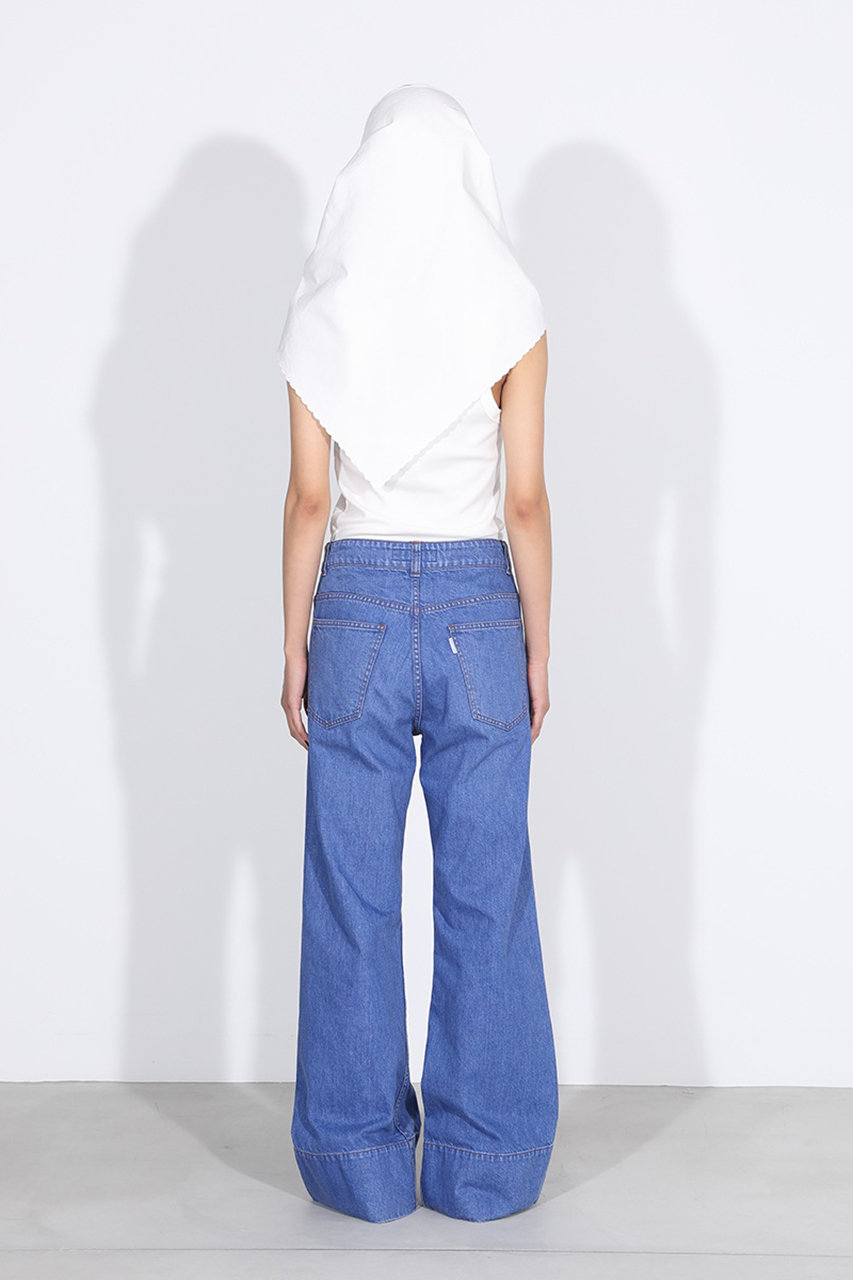 MADISONBLUE(マディソンブルー)｜SCARF SCALLOPED EMBROIDERY C/LI
