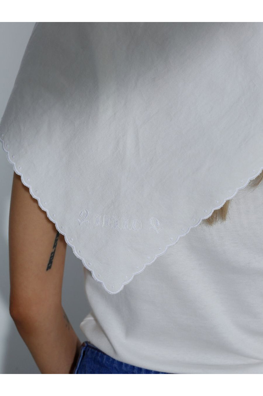 MADISONBLUE(マディソンブルー)｜SCARF SCALLOPED EMBROIDERY C/LI
