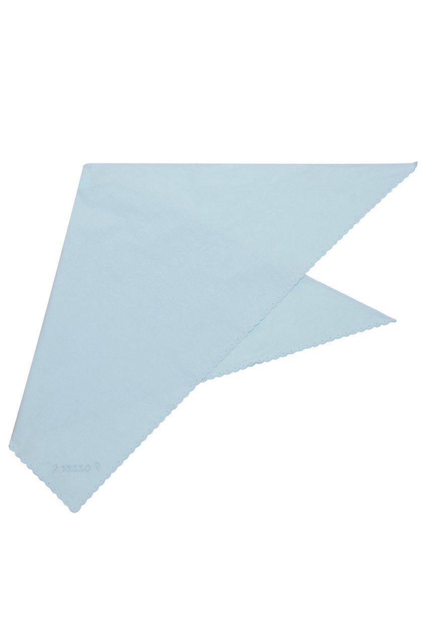 マディソンブルー/MADISONBLUEの【予約販売】SCARF SCALLOPED EMBROIDERY C/LI スカラップ刺繍スカーフ(サックス/MB261-9004)