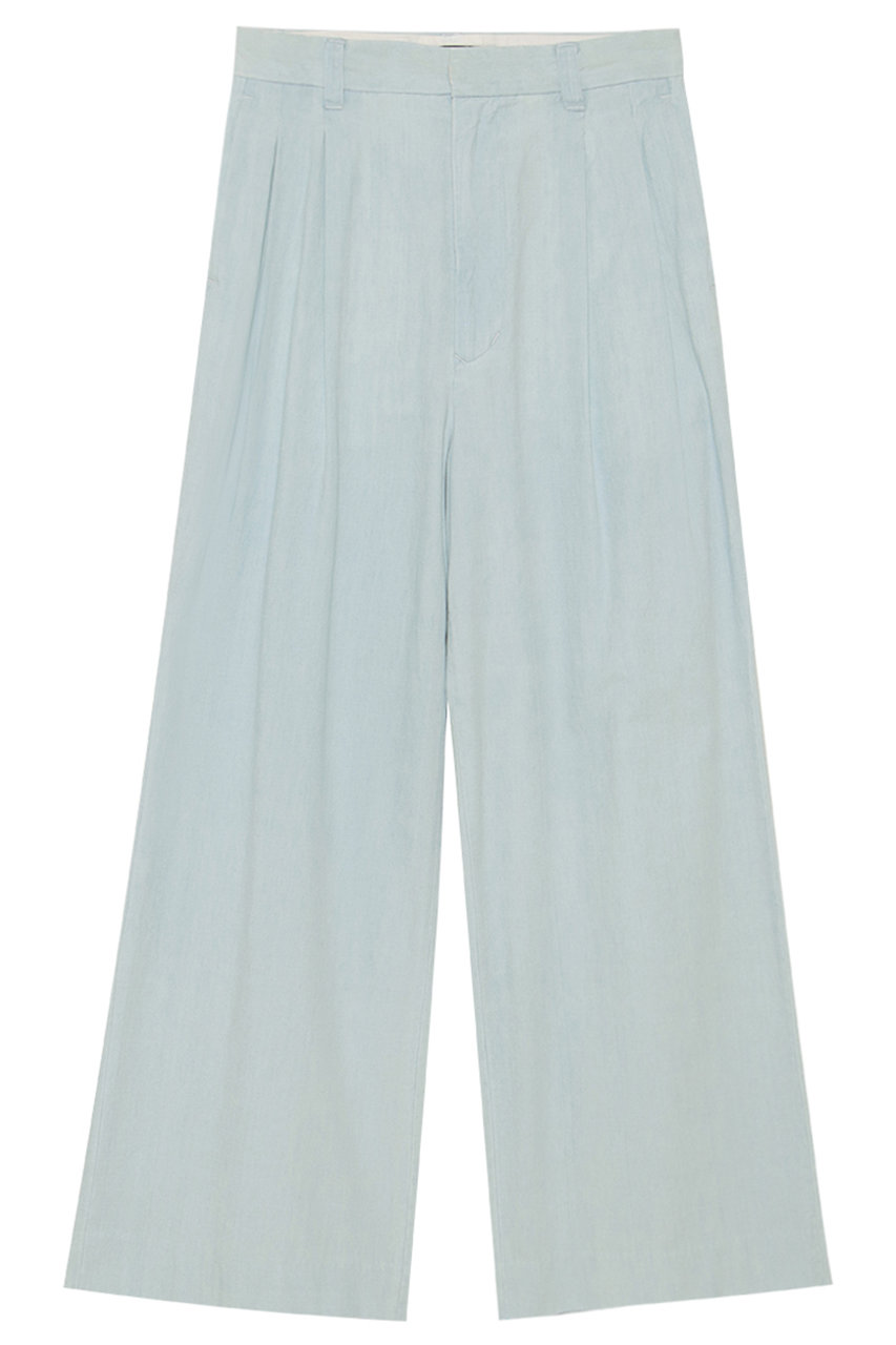 マディソンブルー/MADISONBLUEのPLEATED WIDE LEG PT CHAMBRAY(VW) ワイドパンツ(ブルー/MB261-3005)