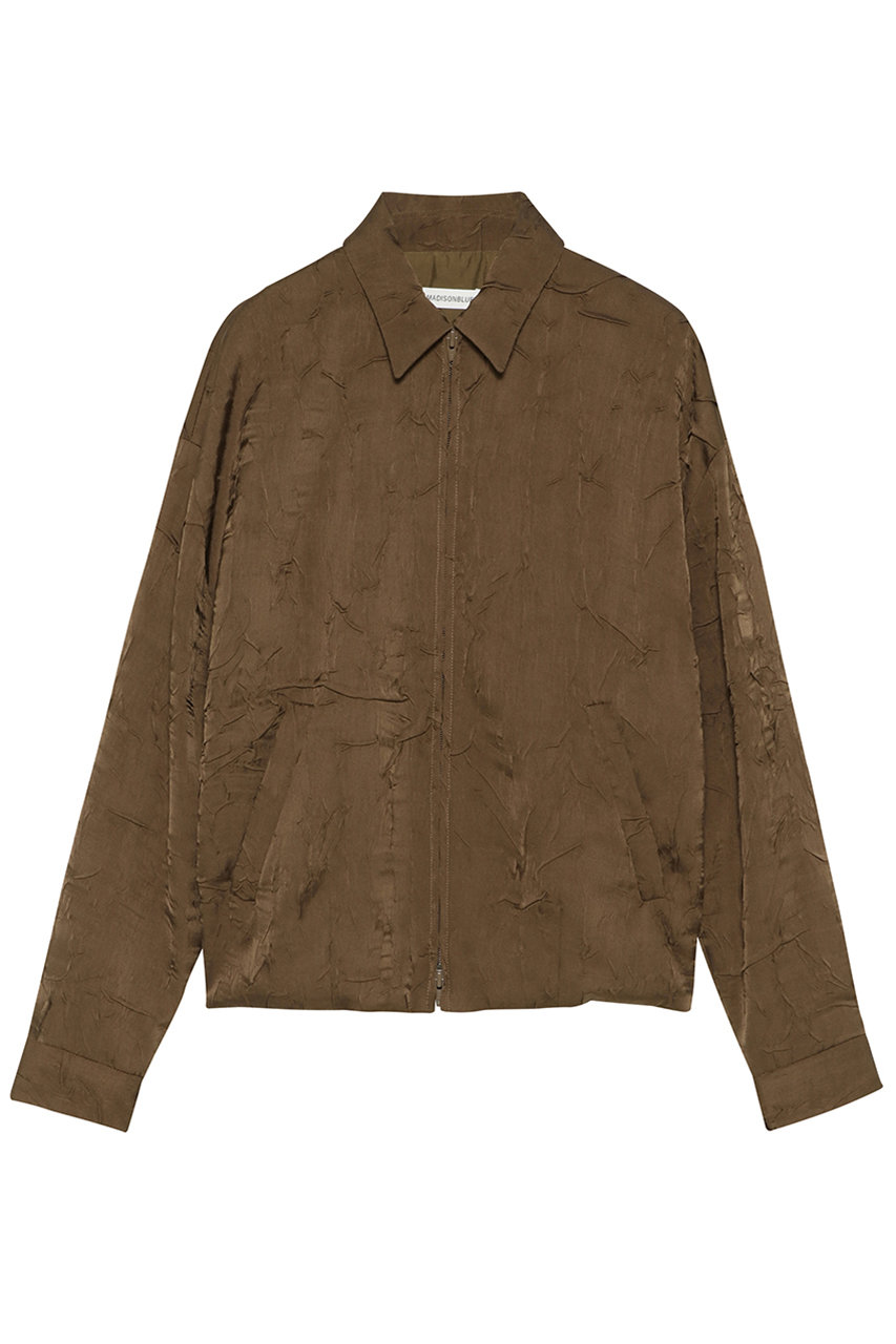 マディソンブルー/MADISONBLUEのCOMPACT DRESS DEAN JK SATIN ドレスジャケット(ブラウン/MB261-1007)