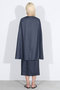 SIDE SLIT CAPE LINEN ケープコート マディソンブルー/MADISONBLUE