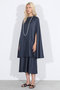 SIDE SLIT CAPE LINEN ケープコート マディソンブルー/MADISONBLUE
