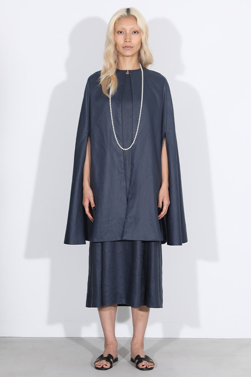 MADISONBLUE(マディソンブルー)｜SIDE SLIT CAPE LINEN ケープコート