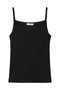 EMBROIDERED TRIM CAMISOLE SOFT COTTON キャミソール マディソンブルー/MADISONBLUE ブラック