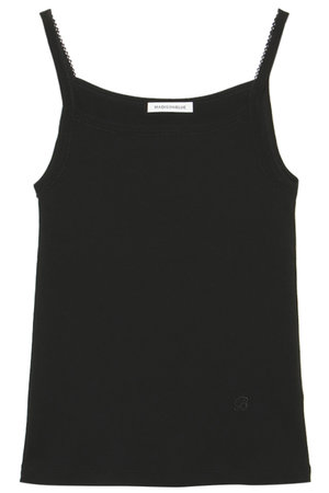 マディソンブルー/MADISONBLUEのEMBROIDERED TRIM CAMISOLE SOFT COTTON キャミソール(110100/110102)
