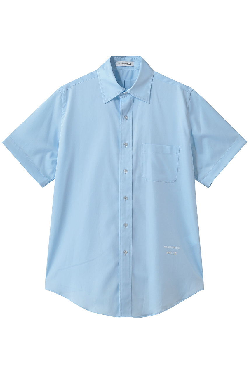 マディソンブルー/MADISONBLUEのTRANE H/S SHIRT ハーフスリーブシャツ(サックス/MB261-5008)