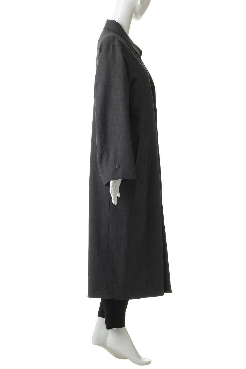定価18.5万 上質 MADISONBLUE ノーカラーコート グレー 00 MADISONBLUE(マディソンブルー)｜【予約販売】SHOP COAT HERRINGBONE
