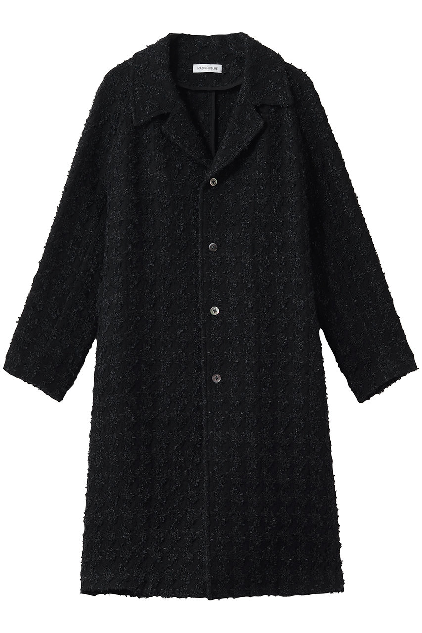 マディソンブルー/MADISONBLUEの【予約販売】SOUTIEN COLLAR COAT TWEED ステンカラーコート(ブラック/MB264-2011)