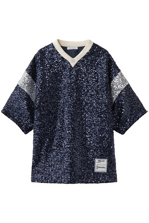 マディソンブルー/MADISONBLUEの【予約販売】GAME SHIRTS SPANGLE スパンコールシャツ(110100/110102)