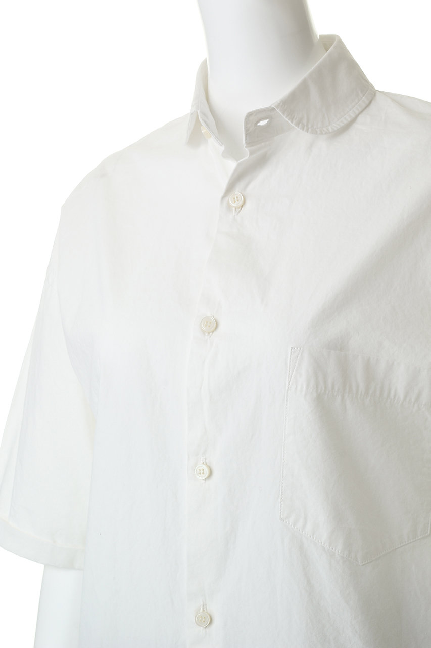 マディソンブルー MADISONBLUE 半袖シャツ 白 00 コットンシャツ MADISONBLUE(マディソンブルー)｜【予約販売】J.BRADLEY ROUND COLLAR