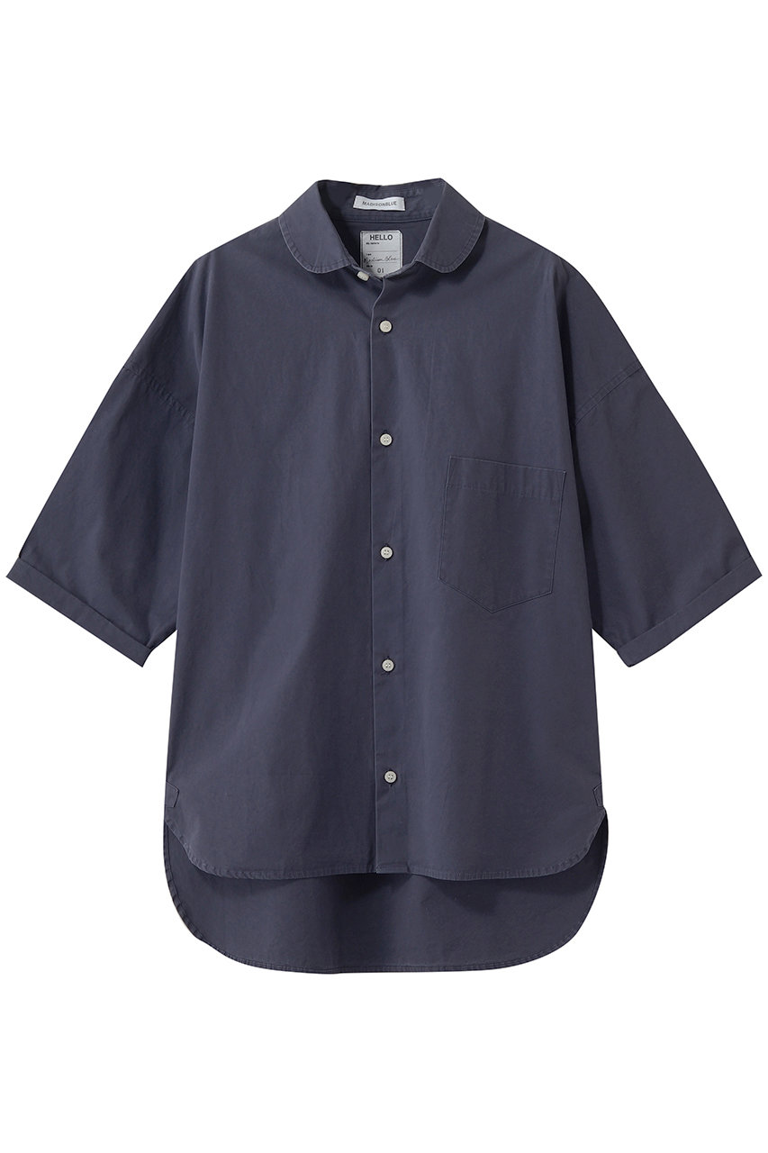 マディソンブルー/MADISONBLUEの【予約販売】J.BRADLEY ROUND COLLAR SH ラウンドカラーシャツ(ネイビー/MB264-5005)