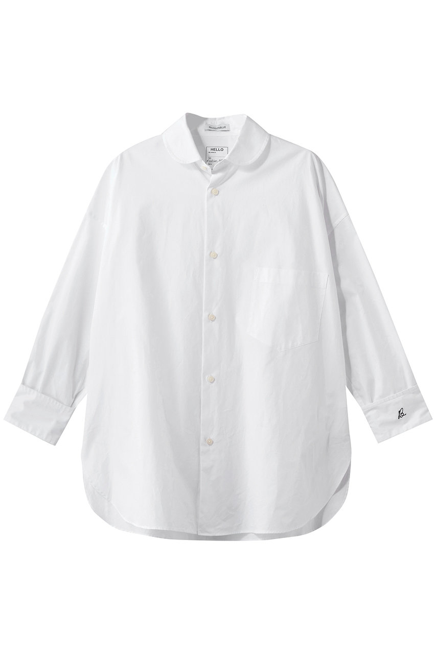 マディソンブルー/MADISONBLUEの【予約販売】J.BRADLEY NARROW ROUND COLLAR SH ナローラウンドカラーシャツ(ホワイト/MB264-5006)