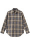 【予約販売】TRANE L/S SHIRTS CHECK ロングスリーブシャツ マディソンブルー/MADISONBLUE チェックグレー