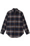 【予約販売】TRANE L/S SHIRTS CHECK ロングスリーブシャツ マディソンブルー/MADISONBLUE チェックブラウン