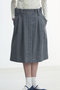 【予約販売】DRESS FLARE SK HERRINGBONE ドレスフレアスカート マディソンブルー/MADISONBLUE