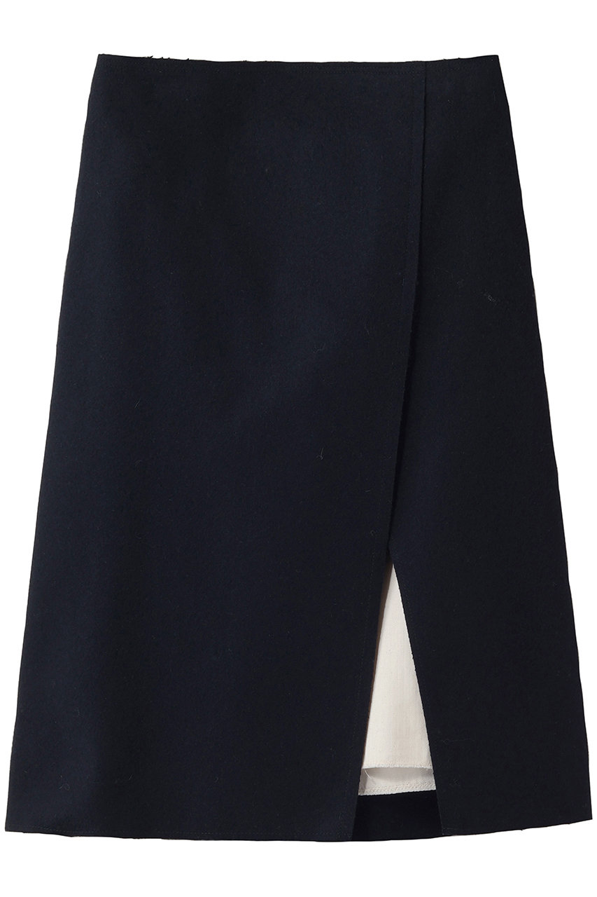 MADISONBLUE VISIBLE LINING WRAP SKIRT ラップスカート (ネイビー, 02) マディソンブルー ELLE SHOP