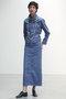 【予約販売】4P I-LINE SKIRT CORDS Iラインスカート マディソンブルー/MADISONBLUE