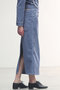 【予約販売】4P I-LINE SKIRT CORDS Iラインスカート マディソンブルー/MADISONBLUE