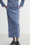 【予約販売】4P I-LINE SKIRT CORDS Iラインスカート マディソンブルー/MADISONBLUE
