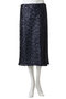 【予約販売】LOW WAIST STRAIGHT SK SPANGLE スパンコールストレートスカート マディソンブルー/MADISONBLUE
