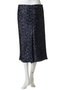 【予約販売】LOW WAIST STRAIGHT SK SPANGLE スパンコールストレートスカート マディソンブルー/MADISONBLUE