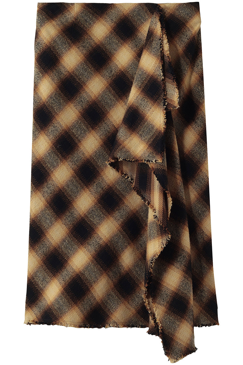 マディソンブルー/MADISONBLUEの【予約販売】CASCADE SKIRT CHECK カスケードスカート(チェックイエロー/MB264-6008)
